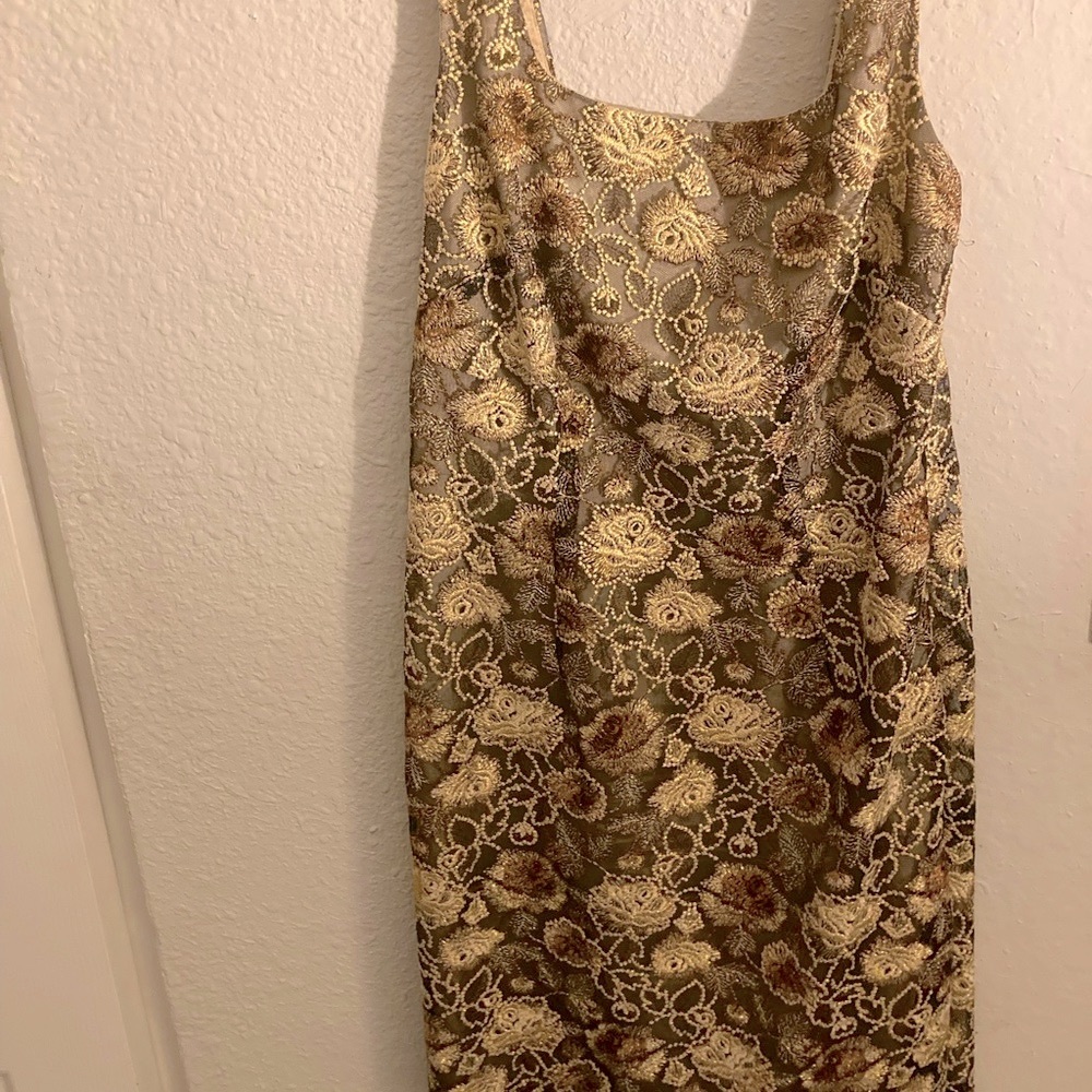 Gold dress